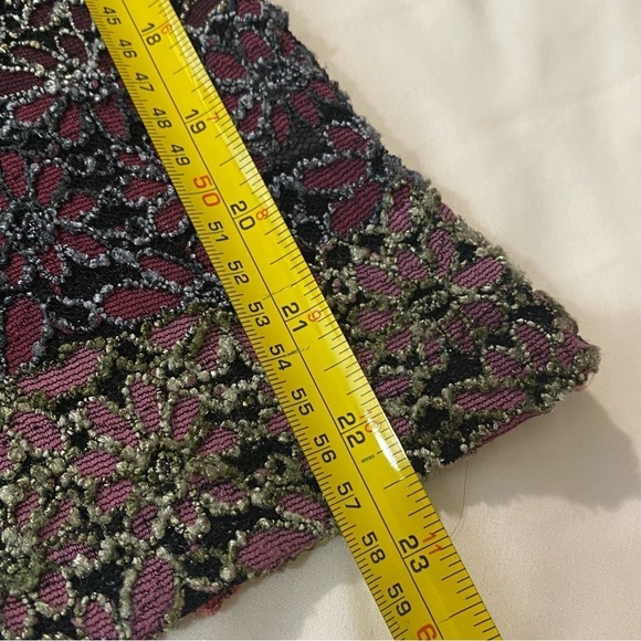 🎈LAURA women whimsical whimsigoth fairycore metallic floral laced top size M - Picture 4 of 7